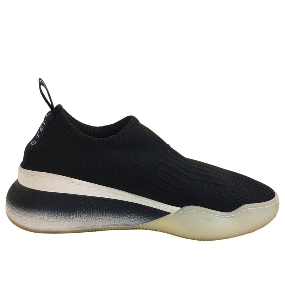 STELLA MCCARTNEY Loop Sock Sneakers Black & White Size 37 / US 7 - Picture 6 of 9